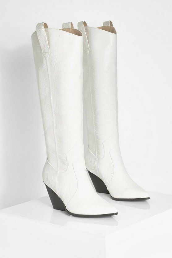 Pointed Toe Western Boot | Boohoo.com (US & CA)