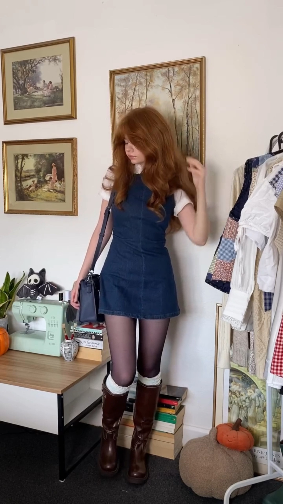 dress and boots are from @shopcider, satchel bag is from @islanderukltd