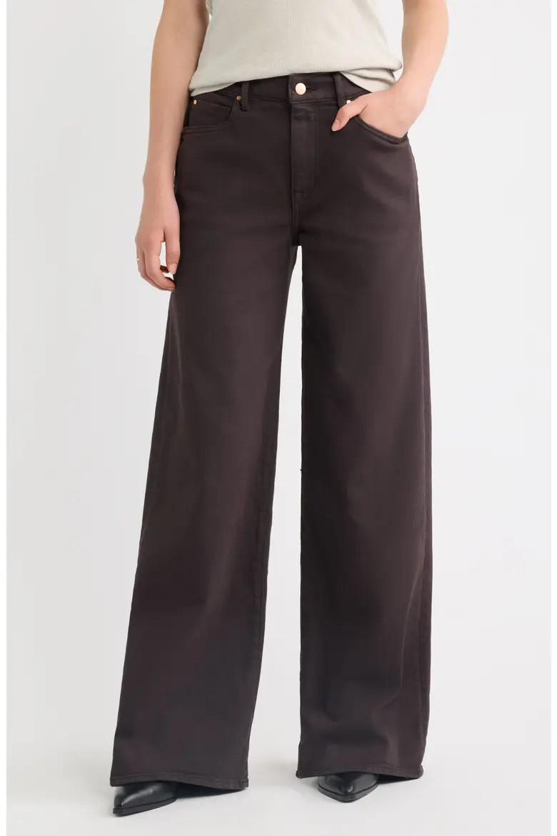 Treasure & Bond High Waist Wide Leg Jeans in Brown Overdye at Nordstrom, Size 29 | Nordstrom