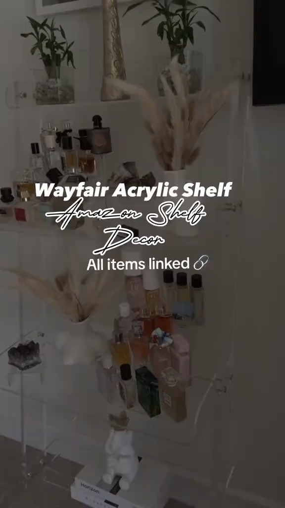 I styled my bedroom with an acrylic bookshelf with perfume stands to display my perfume collection 🌟

#LTKhome #LTKstyletip #LTKVideo