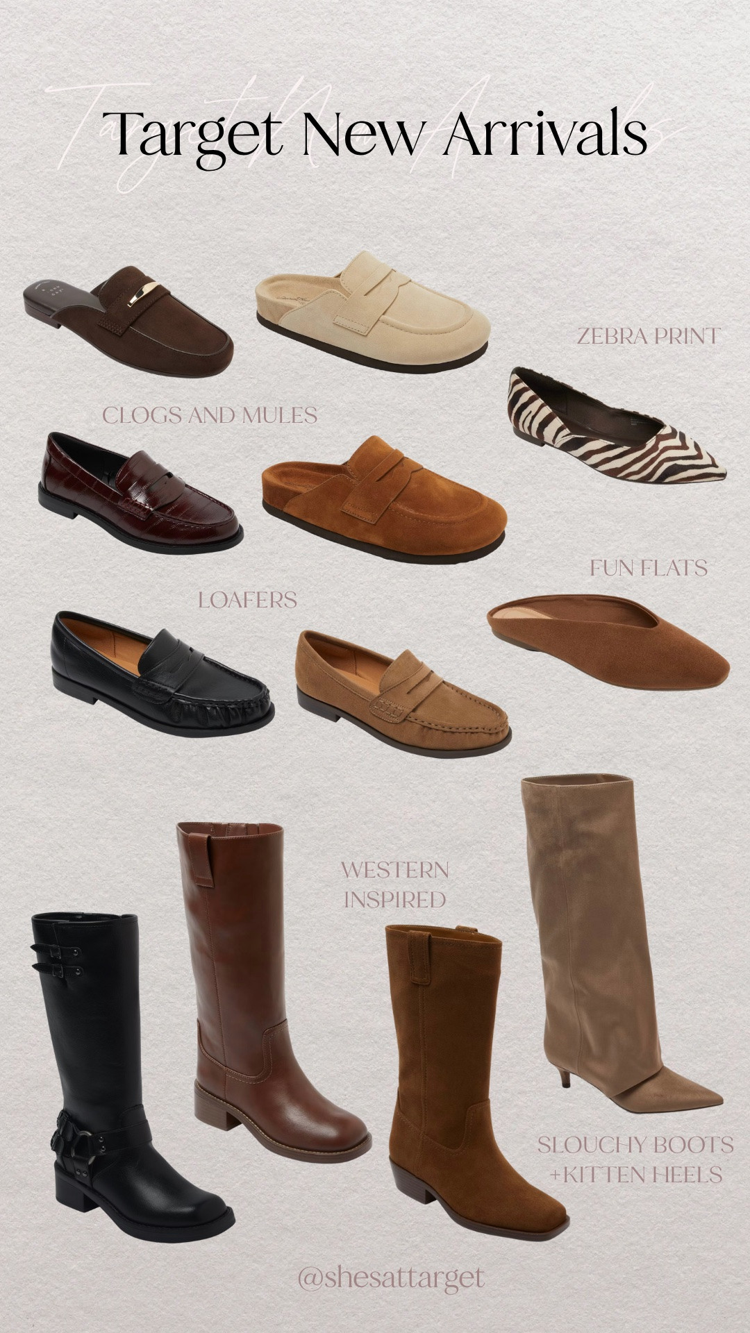 Fall 2026 shoe trends spotted at Target! Everything you’ll need for your fall style from loafers and flats to clogs and boots!

#LTKSeasonal