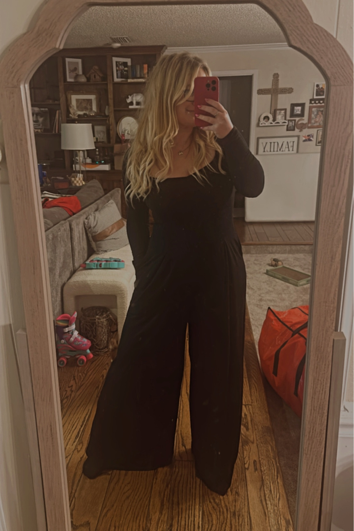 Softest and coziest jumpsuit of the season! Wearing a size M! 

#LTKTravel #LTKStyleTip #LTKMidsize