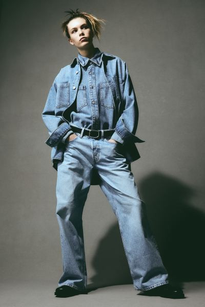 Baggy Wide Low Jeans - Licht denimblauw - DAMES | H&M NL | H&M (DE, AT, CH, NL, FI)