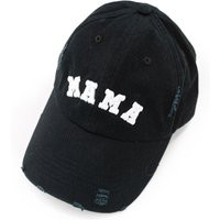 Mama | Varsity - Black Distressed Baseball Cap | Hats For Moms Women's Mother's Day Embroidered Mama | Etsy (US)