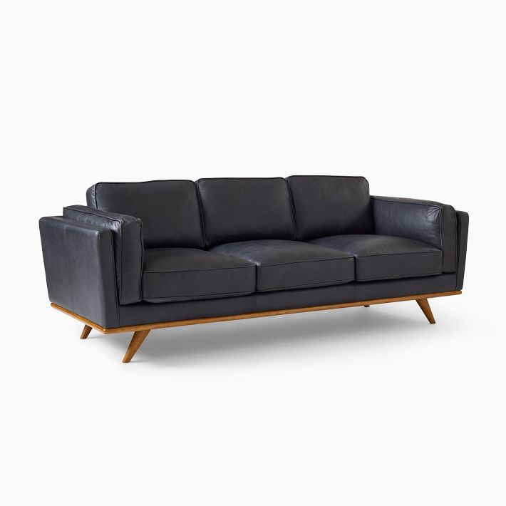 Zander Leather Sofa (90") | West Elm (US)