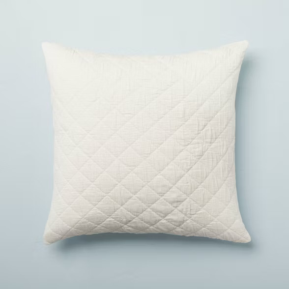 Diamond Stripe Matelassé Pillow Sham - Hearth & Hand™ with Magnolia | Target