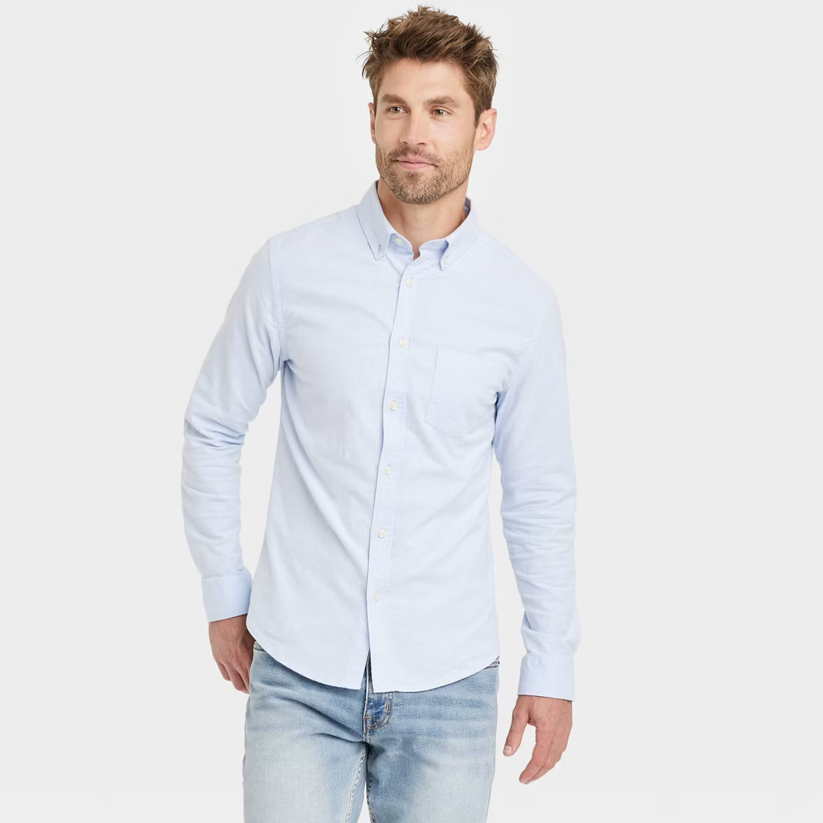 Men's Every Wear Long Sleeve Oxford Button-Down Shirt - Goodfellow & Co™ | Target