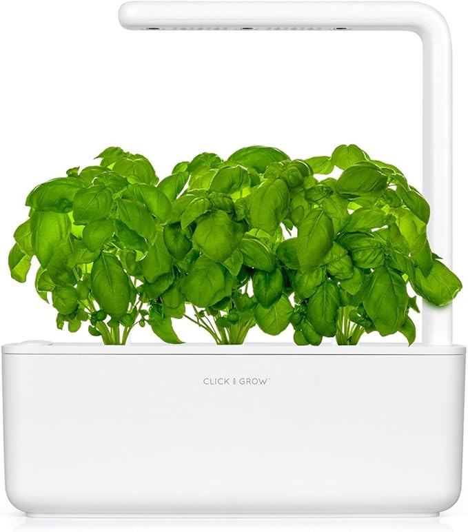 Click & Grow Smart Garden 3 Indoor Gardening Kit (Includes Basil Capsules), White | Amazon (US)