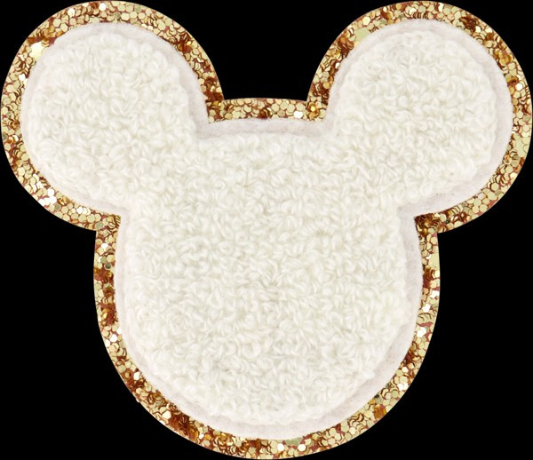 Blanc Disney Mickey Mouse Glitter Varsity Patch | Stoney Clover Lane