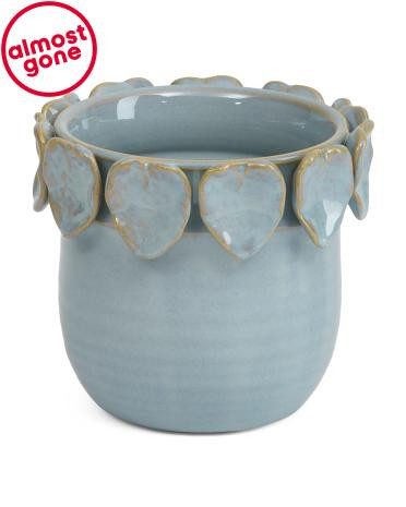 SAGEBROOK HOME
6in leaf applique ceramic planter

$9.99  Compare At $16 
help
 | TJ Maxx