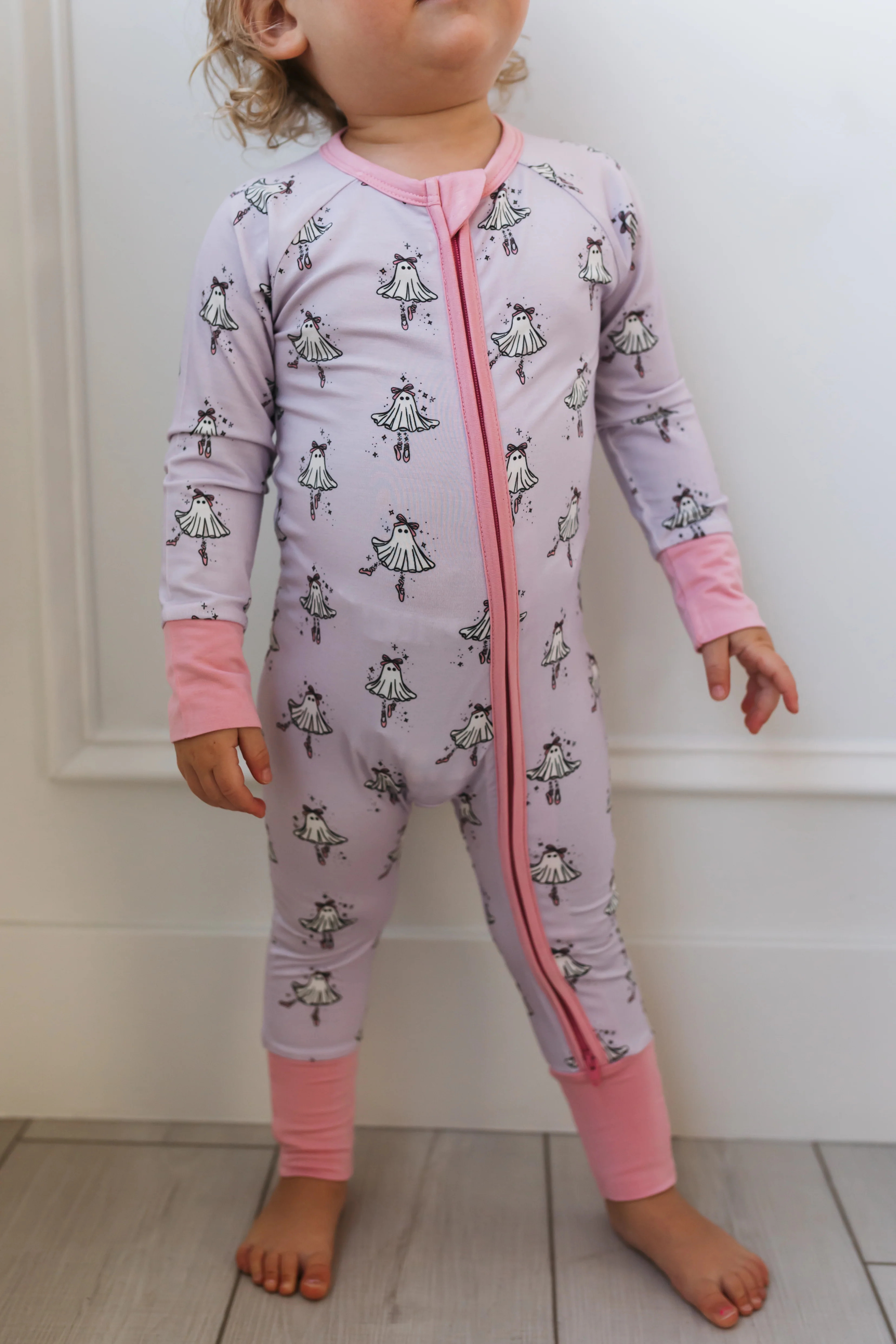 Ballerina Ghost Zipper Romper | In My Jammers