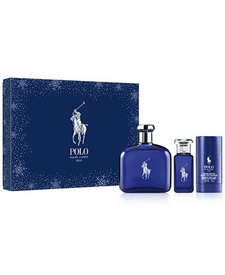 Men's 3-Pc. Polo Blue Eau de Toilette Gift Set | Macys (US)