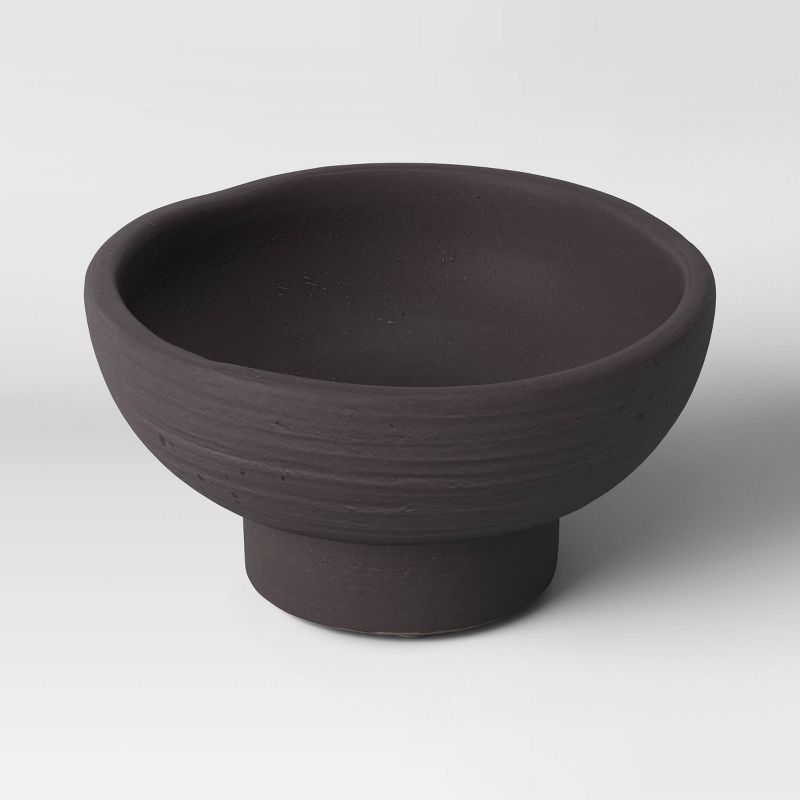 Modern Footed Bowl Dark Gray - Threshold™ | Target