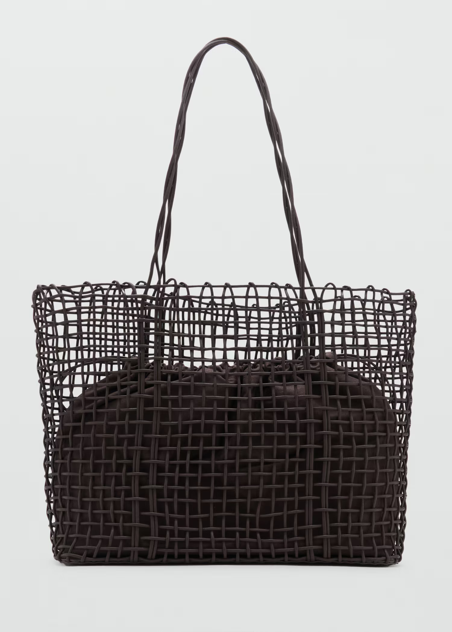 Braided shopper bag - Women | MANGO United Kingdom | MANGO (UK)
