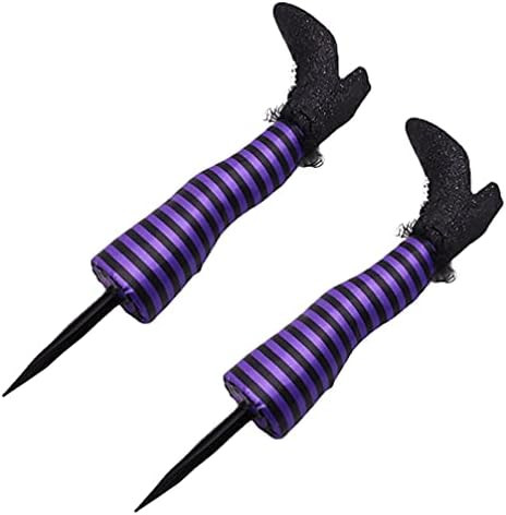 STOBOK 1 Pair Witch Leg Decor Halloween Garden Decoration Stripe Witch Leg Prank Toys Funny Witch... | Amazon (US)