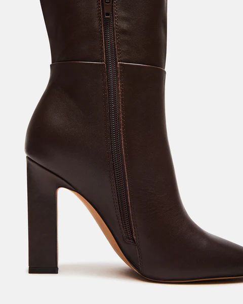 ARCHERS BROWN LEATHER WIDE CALF | Steve Madden (US)