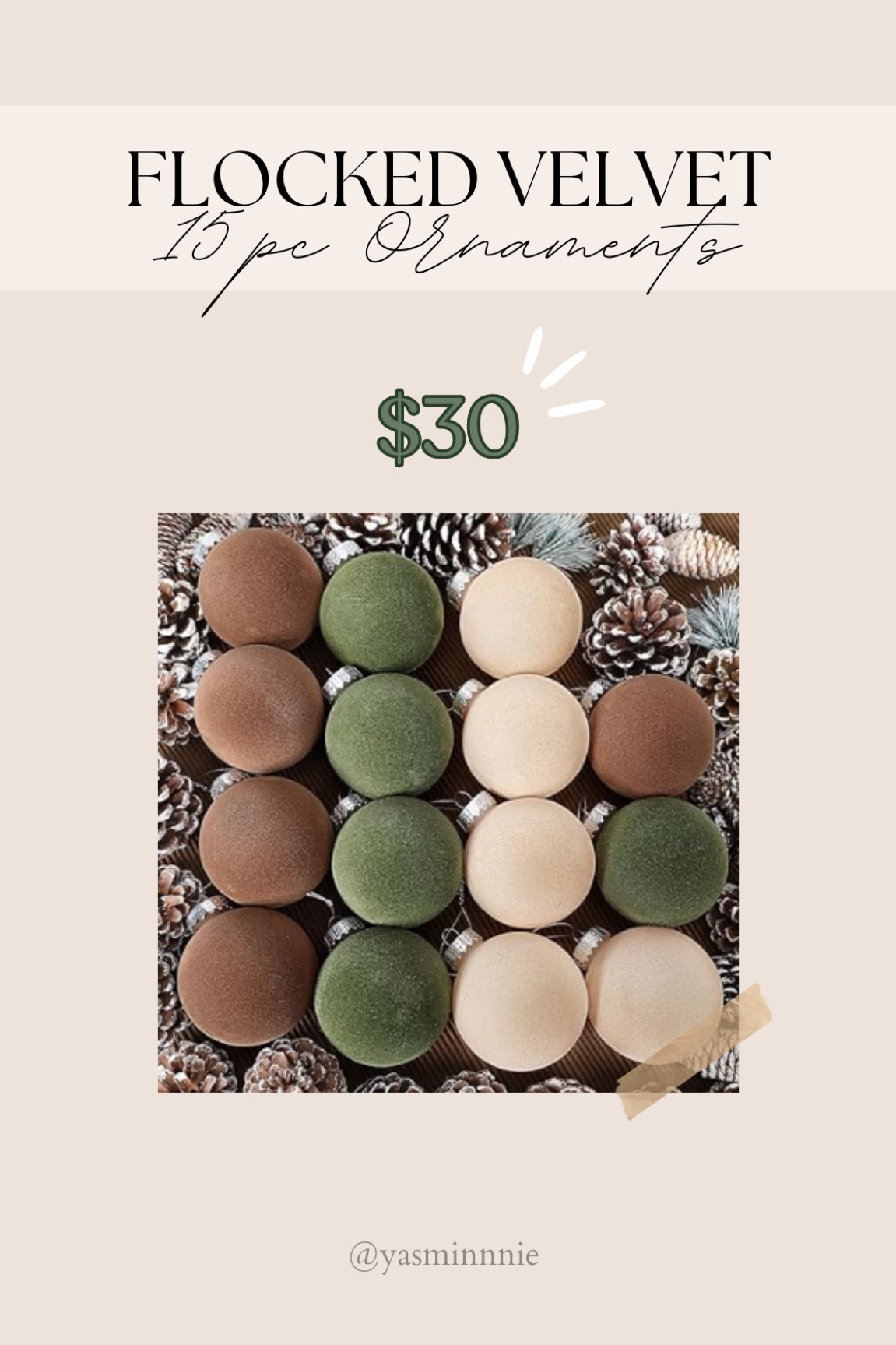 Beautiful aesthetic colors! Hurry before the price gets higher or go out of stock! 

Christmas, ornaments, flocked, velvet, brown, beige, tree, holiday, Christmas inspo, Amazon, finds

#LTKSeasonal #LTKHoliday #LTKhome