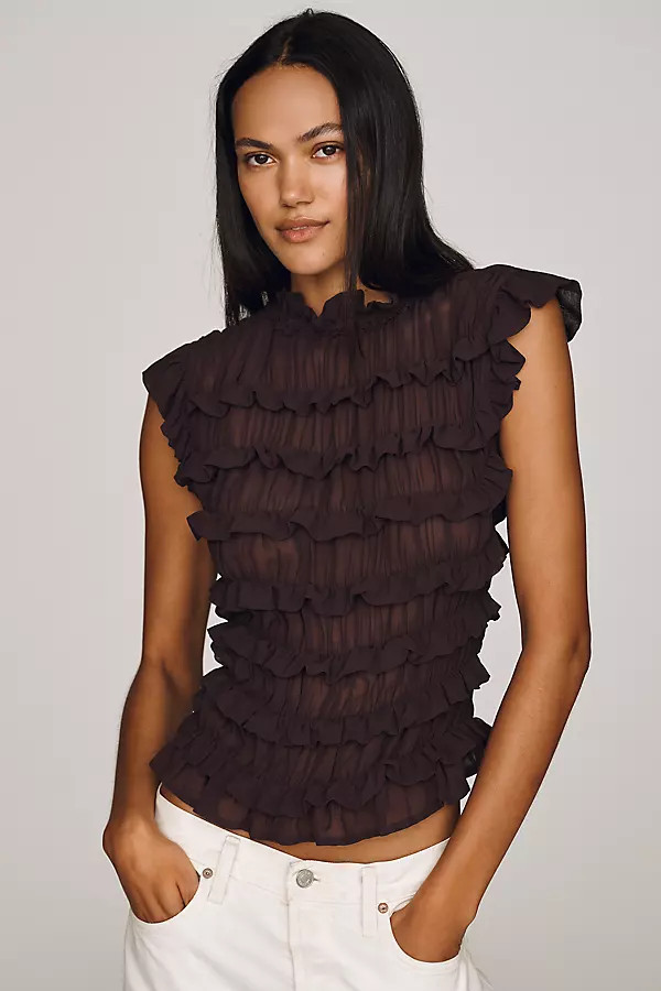 Layered Ruffle Top | Anthropologie (US)