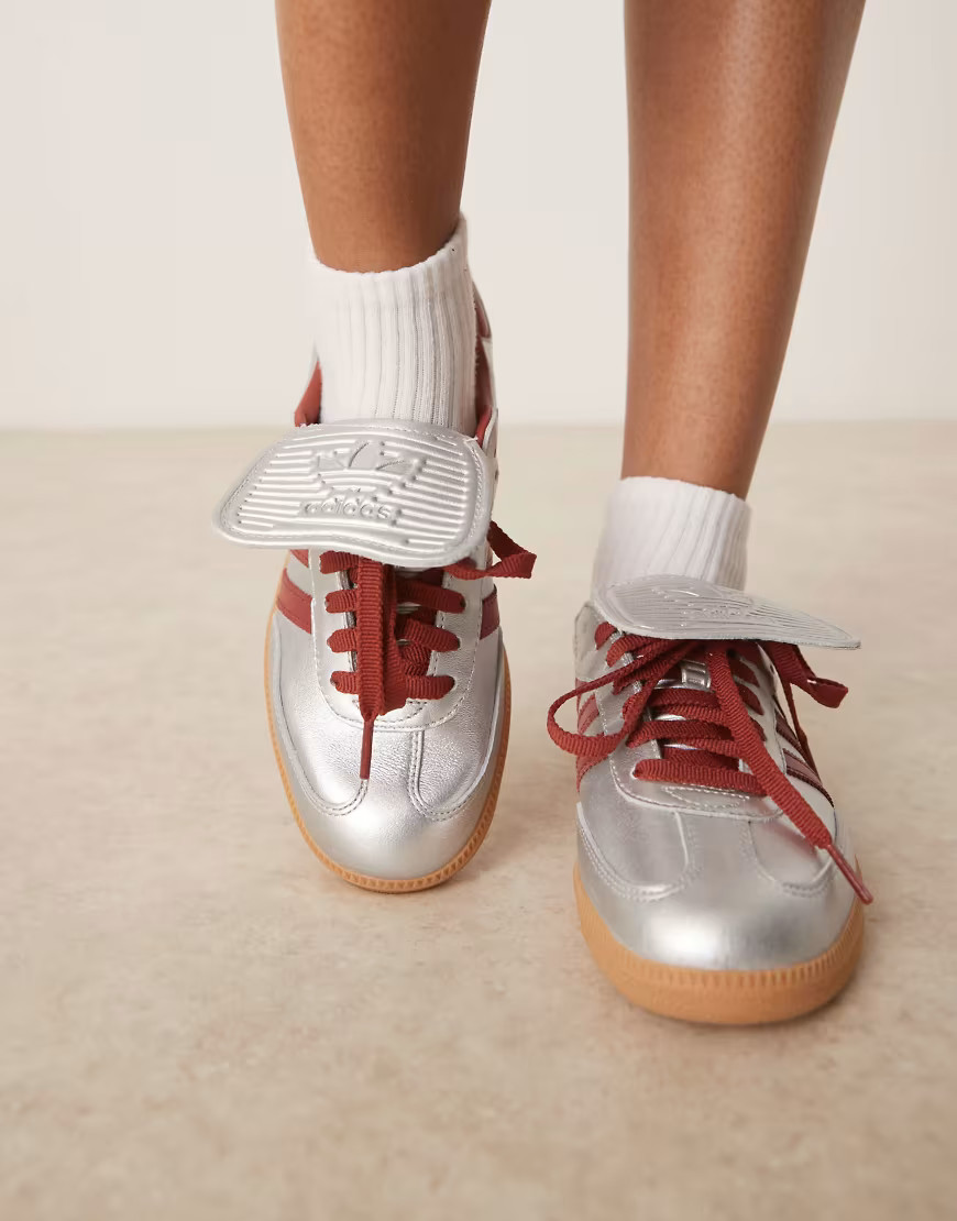 adidas Originals Samba LT sneakers in metallic silver | ASOS (Global)