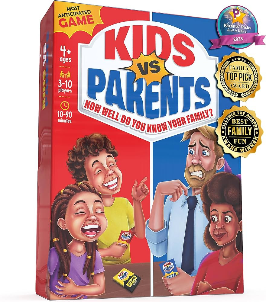 Kids VS Parents - Family Game for Kids 4-12 | Games for Family Game Night | Kids Card Games with ... | Amazon (US)