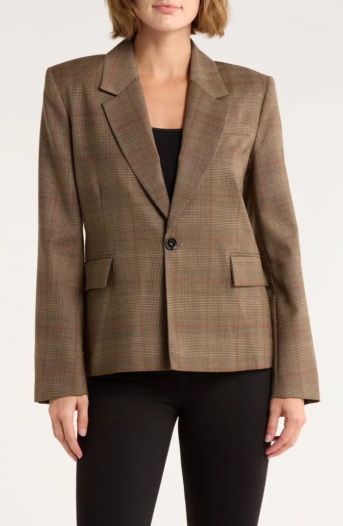 Single Button Virgin Wool Blazer | Nordstrom Rack