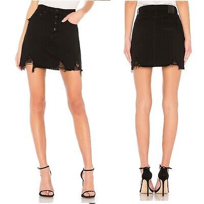 NOBODY Distressed Denim Skirt Size 25  | eBay | eBay AU