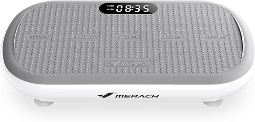 MERACH Vibration Plate Exercise Machine, Vibration Plate 440 Lbs Capacity, Bluetooth and Silicone... | Amazon (US)