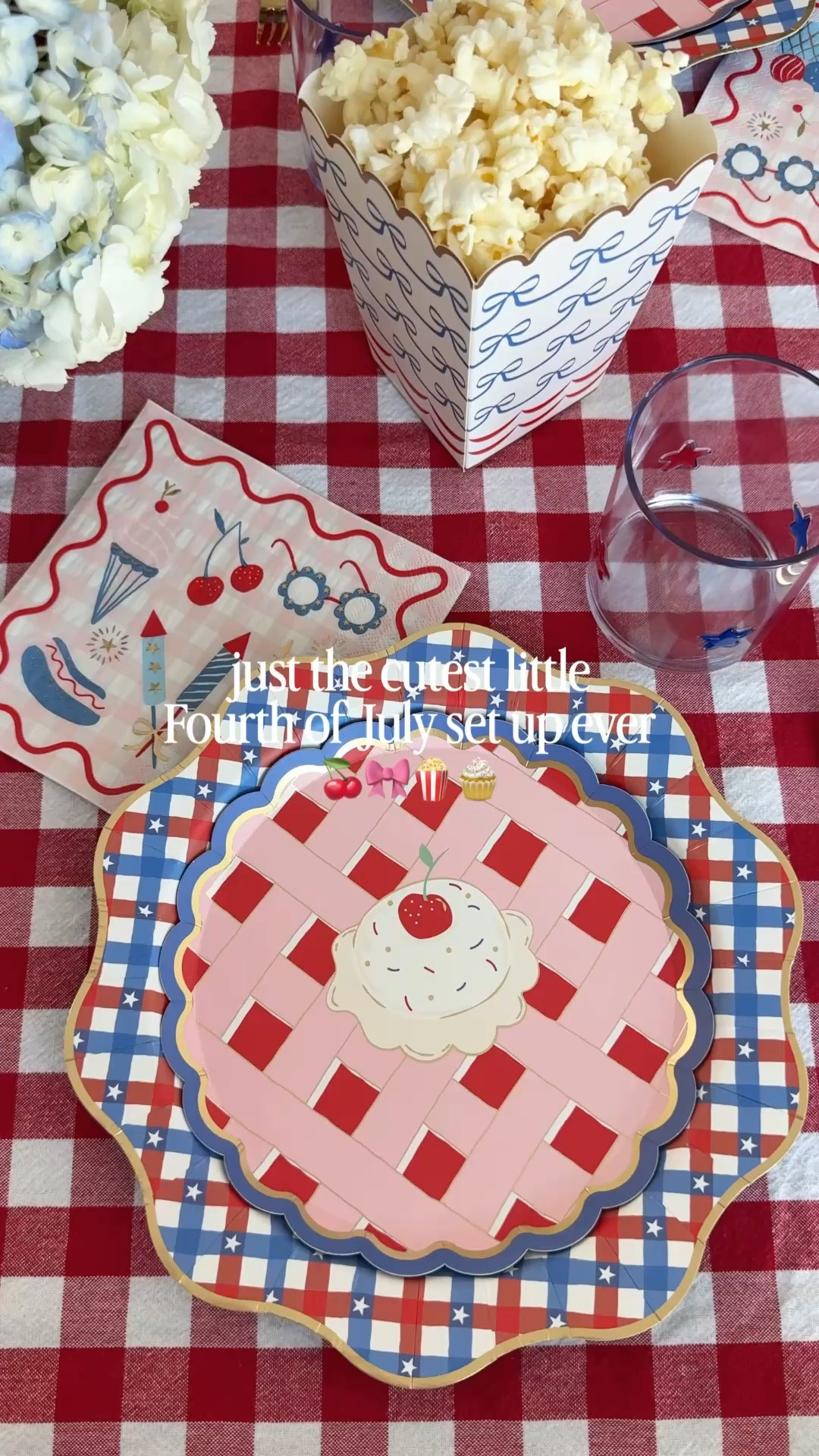 Easy Fourth of July hosting 🍒🇺🇸

I LOVE a tablescape that is cute and super easy to clean up. These paper plates and napkins are adorable and I love the set of plastic star glasses. You can set this up in 10 minutes and love that almoat everything is disposable for an easy clean up. 

P.S. Florals are the secret to making any table feel complete 🌹

#LTKSeasonal #LTKHome