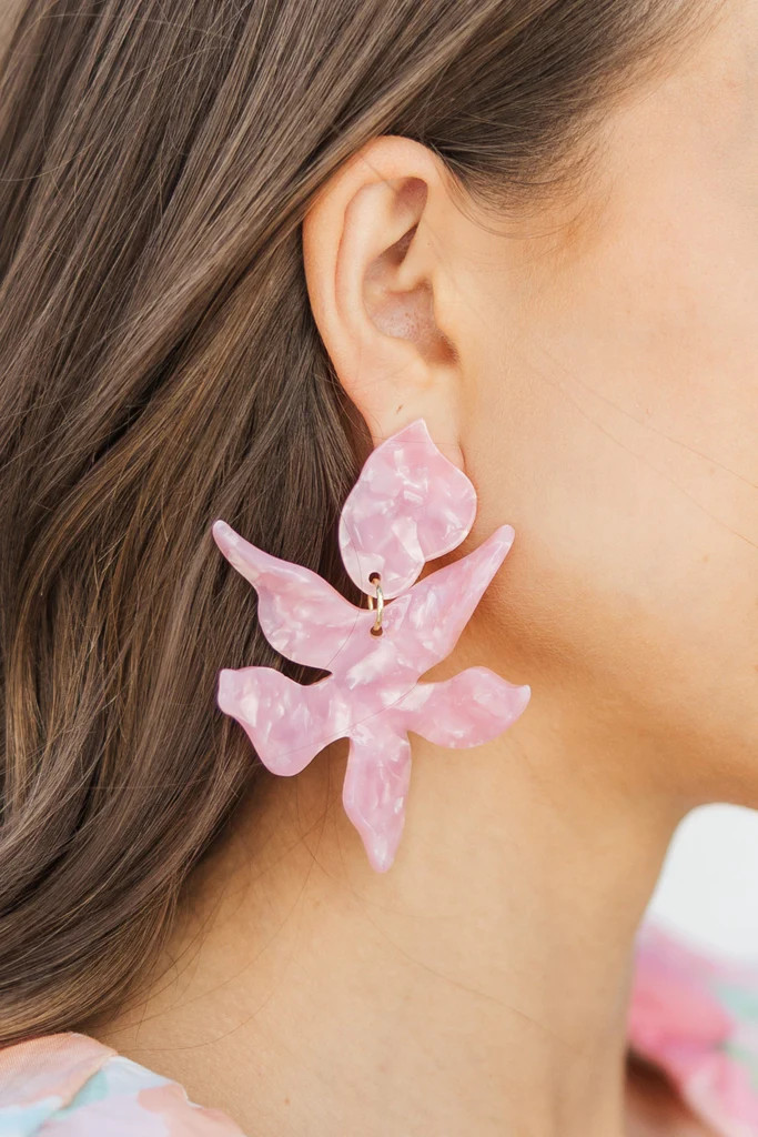 The Following Pink Earrings | The Mint Julep Boutique