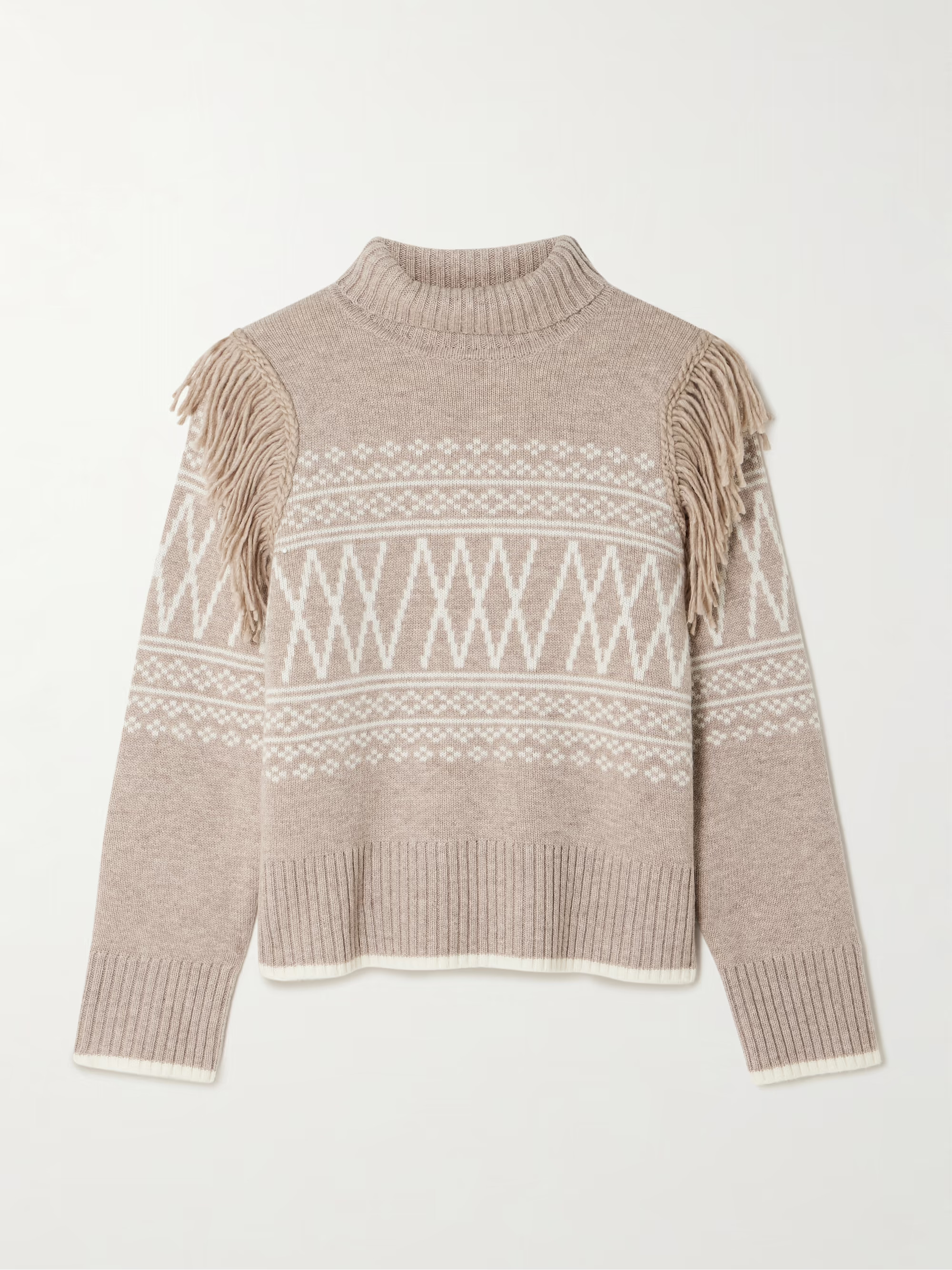 Setesdal fringed Fair Isle merino wool and cashmere-blend sweater | NET-A-PORTER (UK & EU)