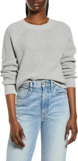 Treasure & Bond Thermal Knit Cotton Sweater | Nordstrom | Nordstrom