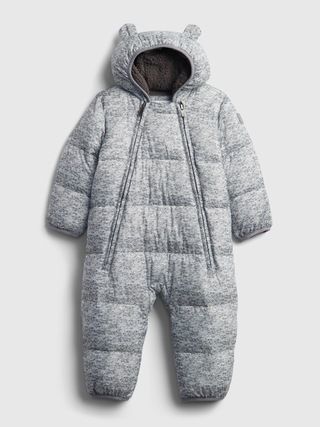 Baby 100% Recycled ColdControl Max Puffer One-Piece | Gap (US)