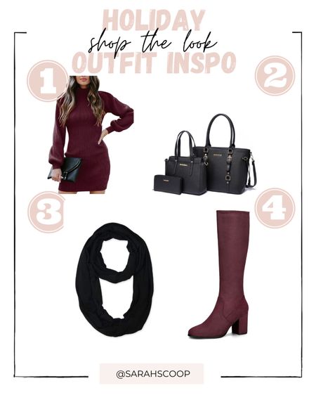 Such a cute outfit idea! Great styling tip with added accessories to add to your wardrobe this season! Stay in style with all the current trends! 

#amazon #amazonfinds #style #outfit #wardrobe #cute #season #dress #scarf #boots #purse #style #trendy 

#LTKstyletip #LTKbeauty #LTKitbag