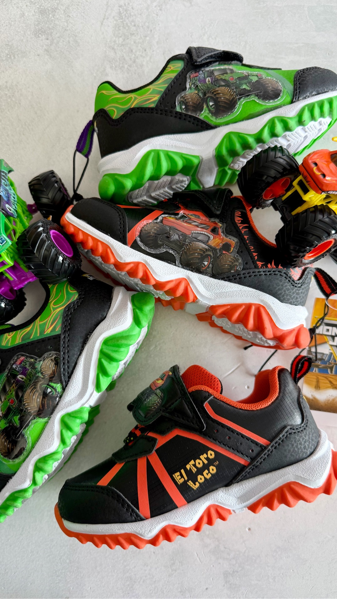 NEW Toddler Size Monster Jam shoes exclusively from Walmart featuring Grave Digger and El Toro Loco. #monsterjam 

#LTKmomlife #LTKKids