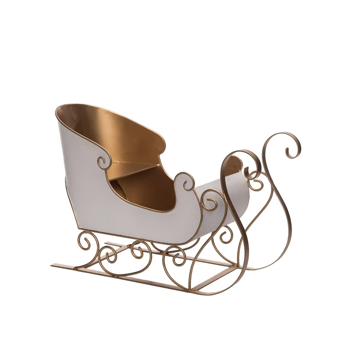 Transpac Metal 16.06 in. Multicolor Christmas Sled | Target