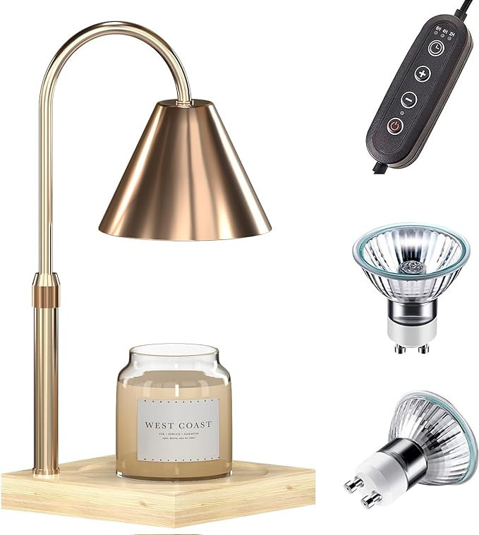 Candle Warmer Lamp, Electric Candle Lamp Warmer with Timer, Dimmable Wax Melt Warmer for Scented ... | Amazon (US)