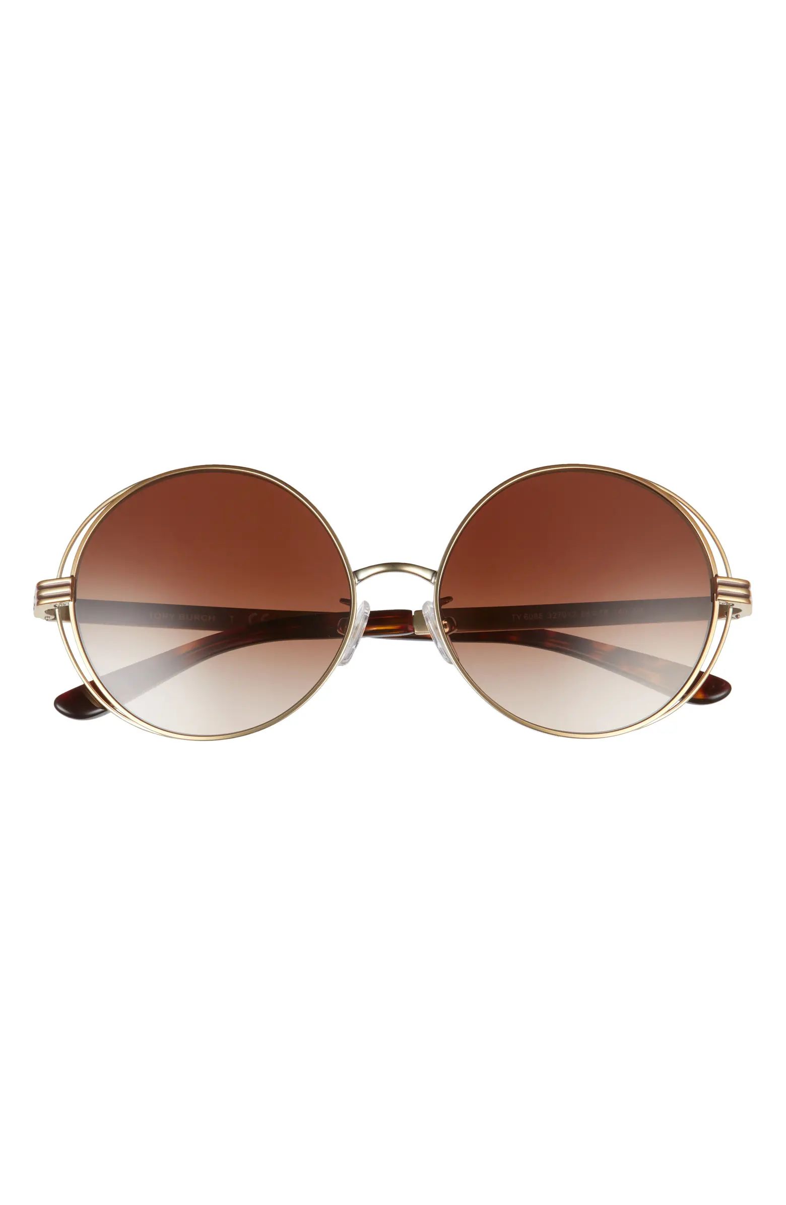 Tory Burch 56mm Gradient Round Sunglasses | Nordstrom | Nordstrom Canada