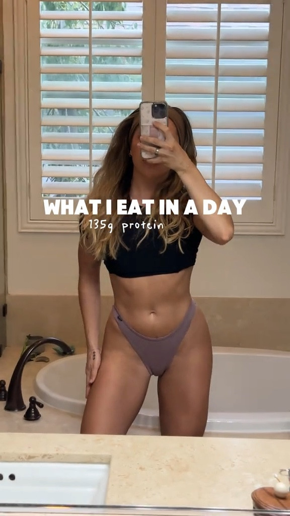 Even when looking for fat loss you need to be fueling your body! WHAT I EAT 135g protein while in a mini cut! I’m in a 200-300 calorie deficit going on my 3rd week now and I’m feeling good, tighter, hungry at moments which is normal and still have great energy! And was sitting around maintenance for 1.5 years prior to this🩷 sitting at 1800 cals with the goal of 135g protein and wherever my carbs and fats fall under that is great and different each day 🫶🏼 no extremes, no crash dieting, just small changes to the habits I’ve already instilled

#LTKActive #LTKHome #LTKFindsUnder100