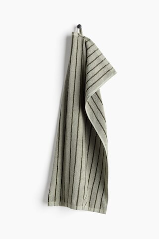 H & M - Striped Hand Towel - Green | H&M (US + CA)