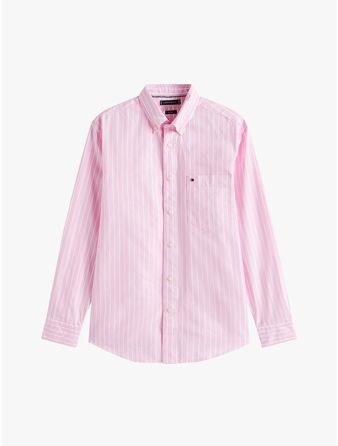 Tommy Hilfiger Men's Regular Fit Stripe Oxford Shirt - Pink - S | Tommy Hilfiger (US)