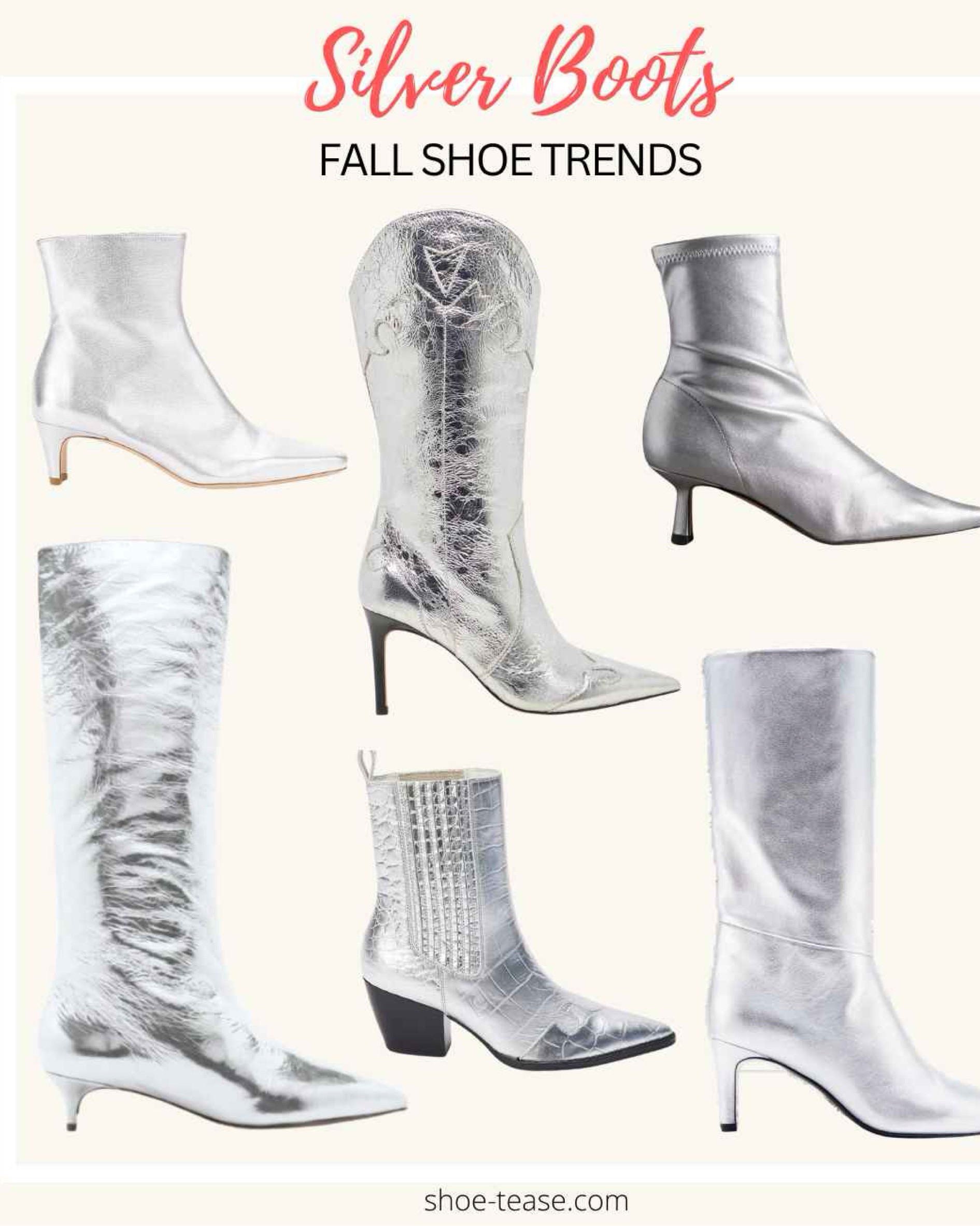 Fall 2024 shoe trends - silver boots 

#LTKShoeCrush