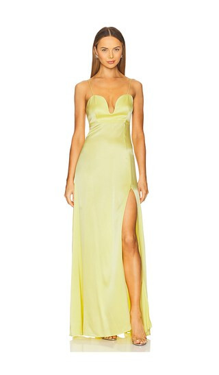 Azeeza Delara Gown in Yellow. - size S | Revolve Clothing (Global)
