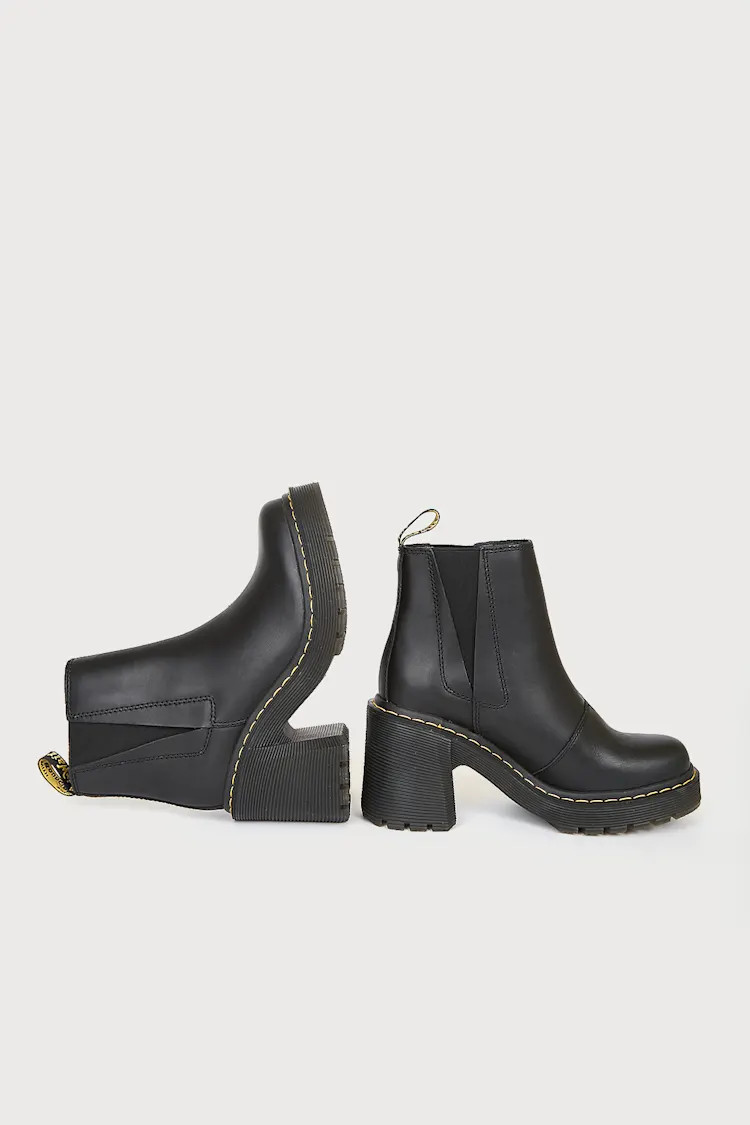 Spence Black Sendal Leather Chelsea Boots | Lulus (US)