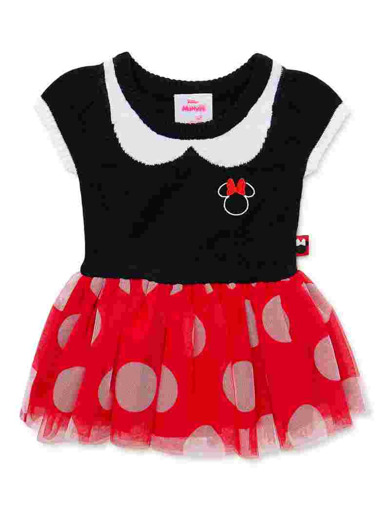 Disney Baby Girl Minnie Mouse Cosplay Dress, Sizes 0/3 Months-6/9 Months | Walmart (US)