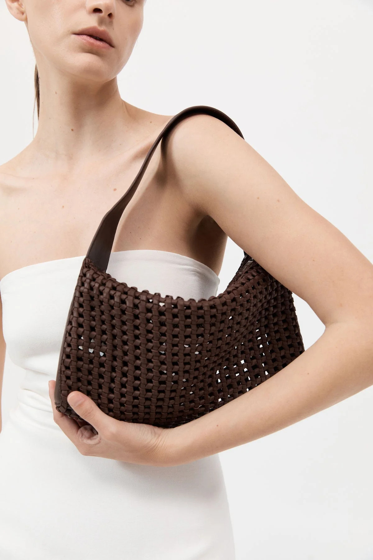 Macrame Mesh Bag - Chocolate | St. Agni (US, UK, EU)