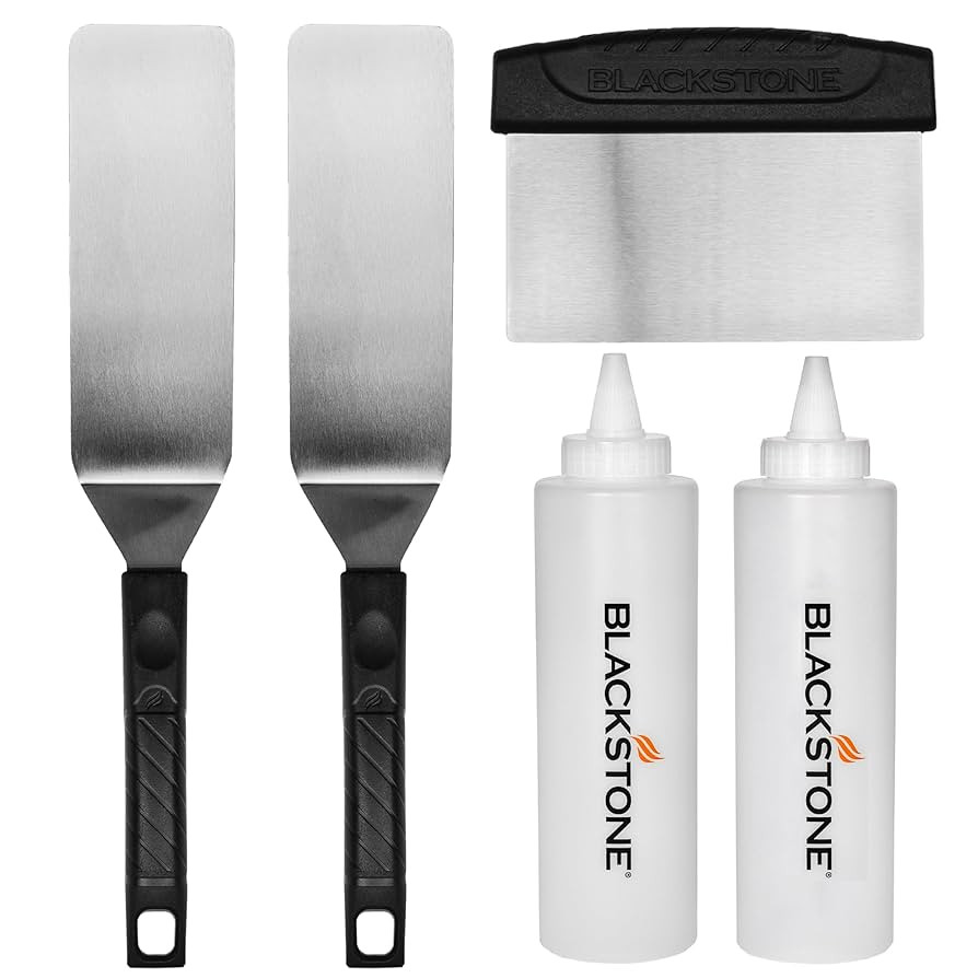 Blackstone 1542 5-Piece Professional Griddle Accessory Toolkit with 2 Squeeze Bottles, 2 Spatulas... | Amazon (US)