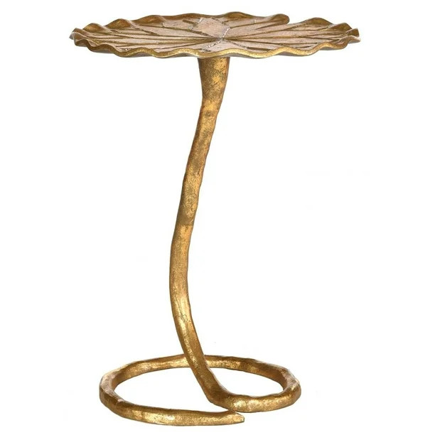 Justina Side Table in Gold Finish - Walmart.com | Walmart (US)
