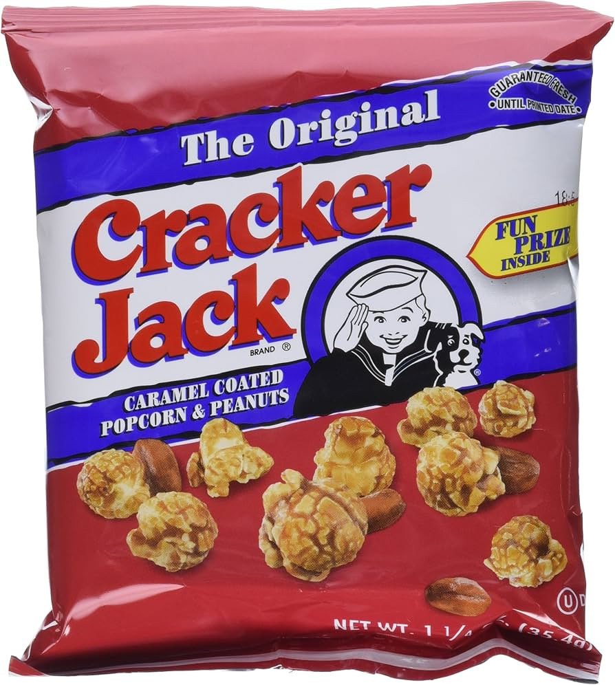 Cracker Jack Caramel Coated Popcorn & Peanuts 1.25 Oz. Bags (7 Bags) | Amazon (US)