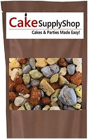 8oz Lakeside Edible Beach Sea Side River Chocolate Rocks For Cake Decoration and Candy Buffets | Amazon (US)