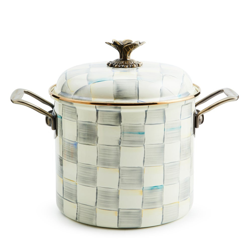 Sterling Check 7 Qt. Stockpot | MacKenzie-Childs